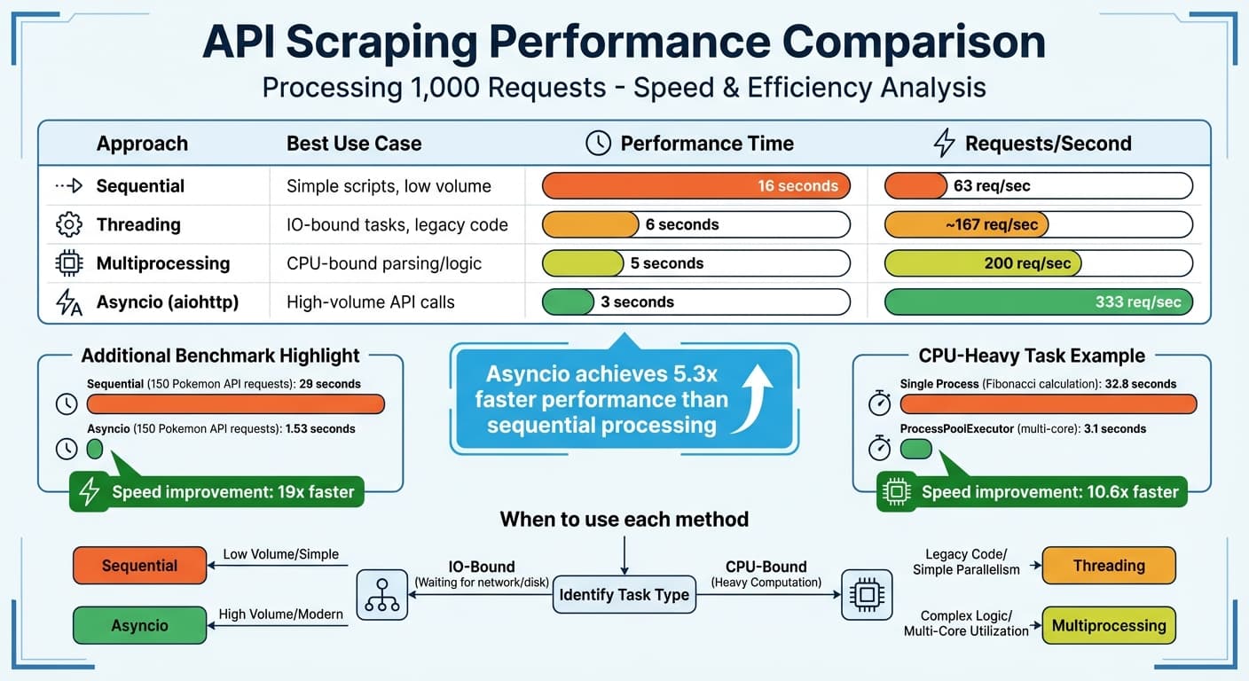 API Scraping Performance Comparison: Sequential vs Asynchronous Methods