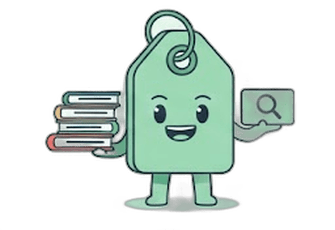ShoppingScraper mascot with books