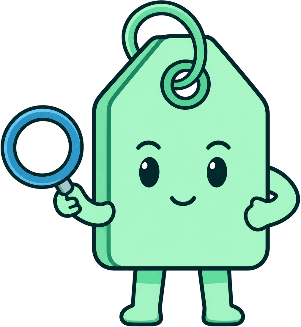 ShoppingScraper mascot with magnifying glass