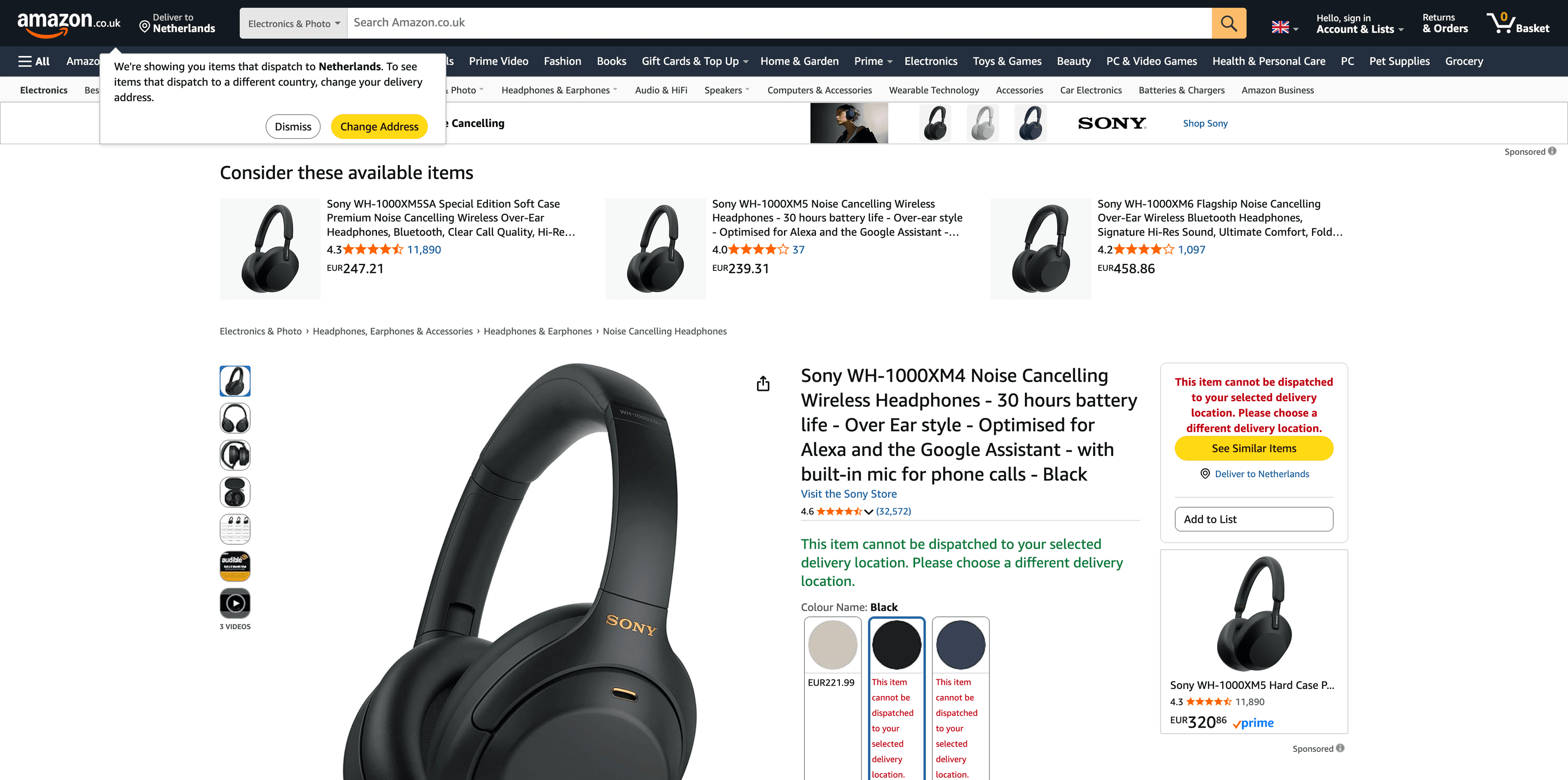 Amazon UK product page