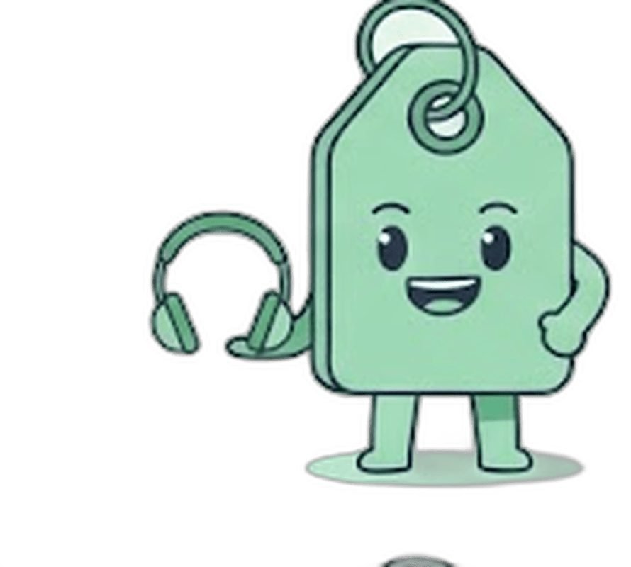 ShoppingScraper mascot listening with headphones