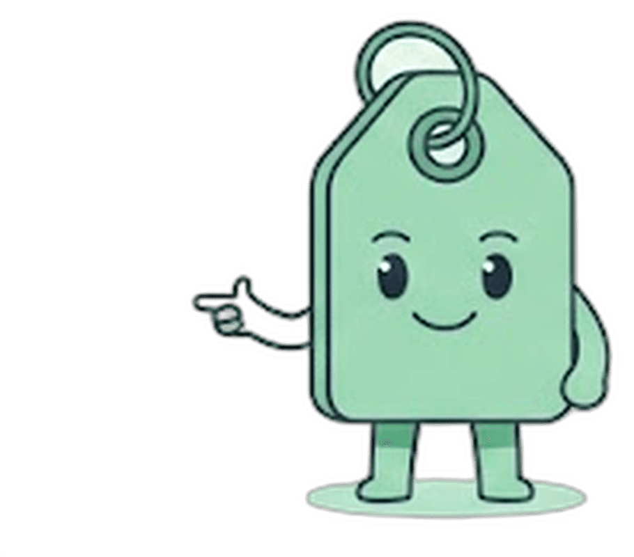 ShoppingScraper mascot pointing